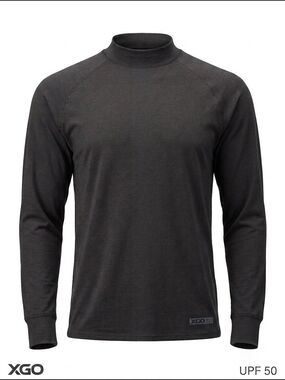 XGO Shirt Mens XL Black Tactical Military Pase 3 Base Layer Long Sleeve UPF Top